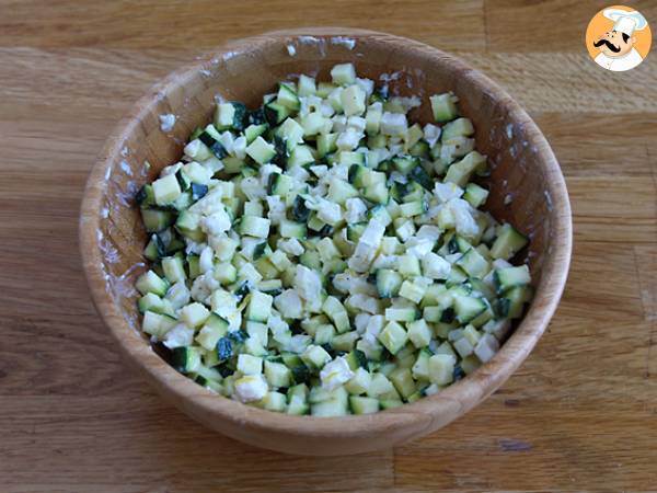 Ensalada de calabacín, queso de cabra y limón - Preparación paso 4