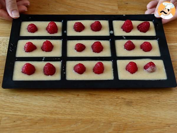 Financiers con frambuesa - Preparación paso 5