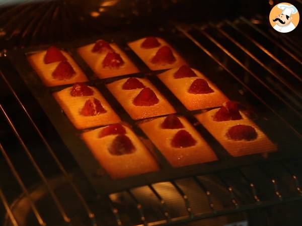 Financiers con frambuesa - Preparación paso 6