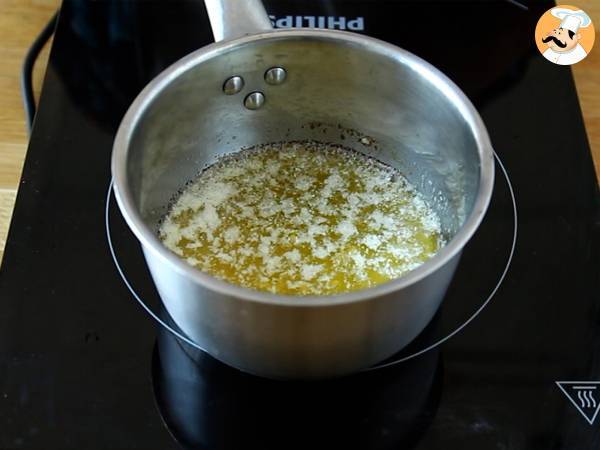 Financiers con chocolate – Ojos de tigre - Preparación paso 1