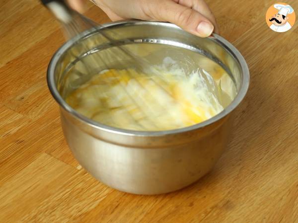 Quiche floral de calabacín y zanahoria - Preparación paso 2