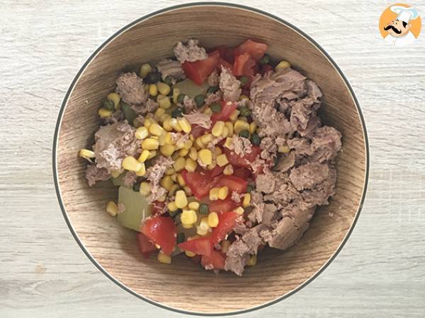 Ensalada de patata, tomate y atún - Preparación paso 2