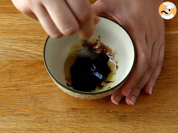 Rollitos de calabacín y salmón ahumado - Preparación paso 3