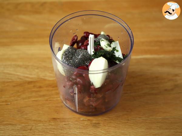 Albóndigas de seitán con tomate - Preparación paso 1