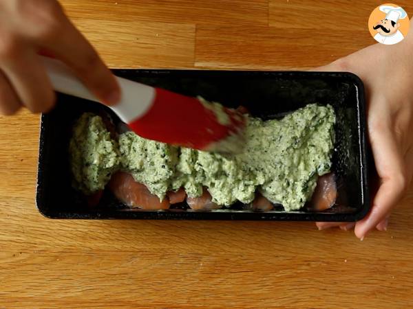 Terrina de calabacín y salmón ahumado - Preparación paso 5