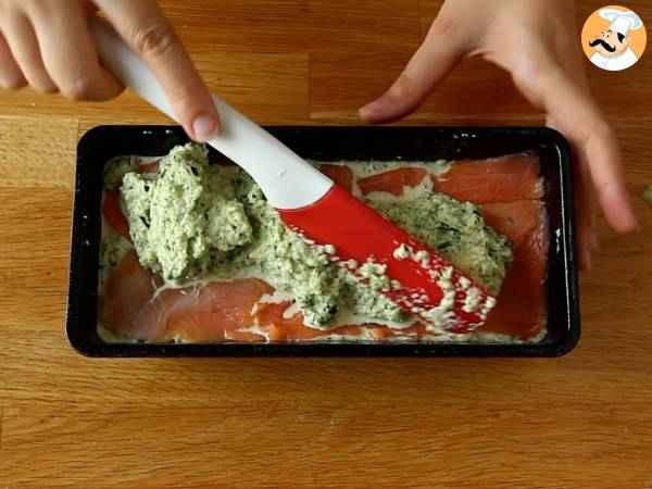 Terrina de calabacín y salmón ahumado - Preparación paso 6