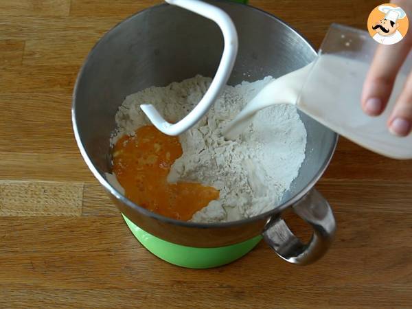 Brioche trenzado de 8 hebras - Preparación paso 2