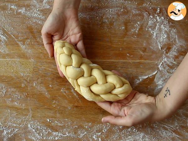Brioche trenzado de 8 hebras - Preparación paso 10