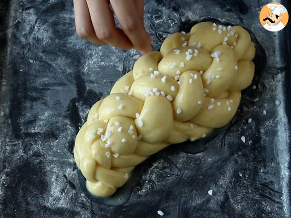 Brioche trenzado de 8 hebras - Preparación paso 11