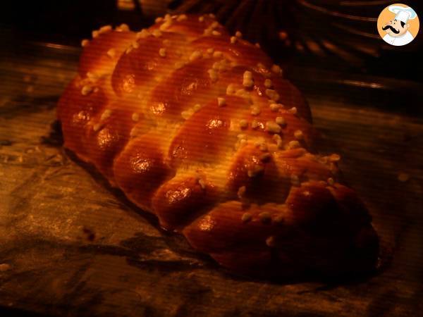 Brioche trenzado de 8 hebras - Preparación paso 12