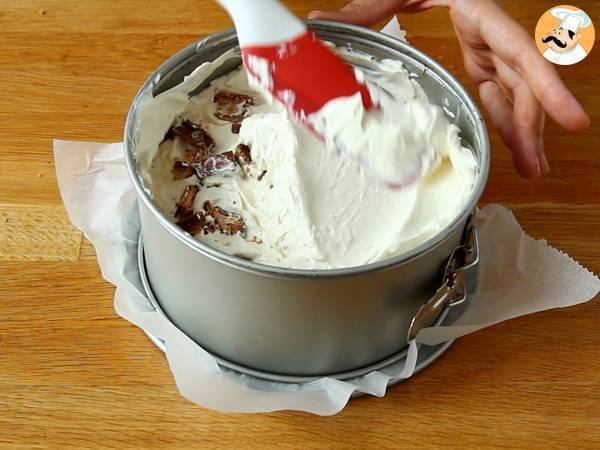 Cheesecake de Kinder Bueno sin horno - Preparación paso 5