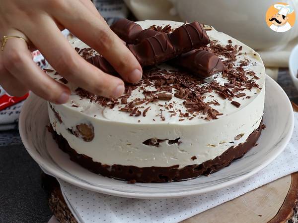 Cheesecake de Kinder Bueno sin horno - Preparación paso 6