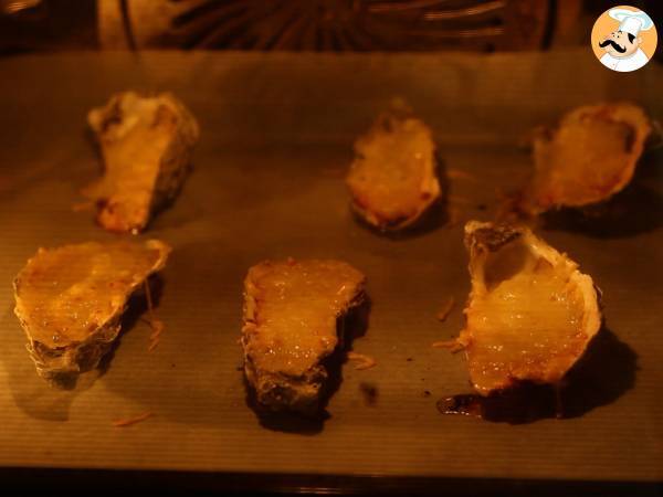 Ostras gratinadas - Preparación paso 4