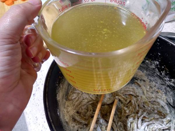 Curry de salchichas - Preparación paso 8