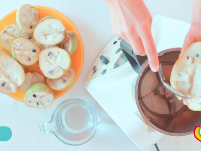 Smoothie de chirimoya sabor menta-choc - Preparación paso 1