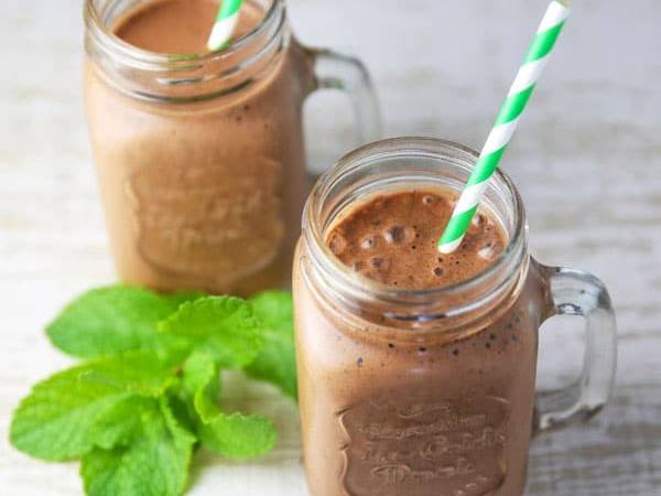 Smoothie de chirimoya sabor menta-choc - Preparación paso 5