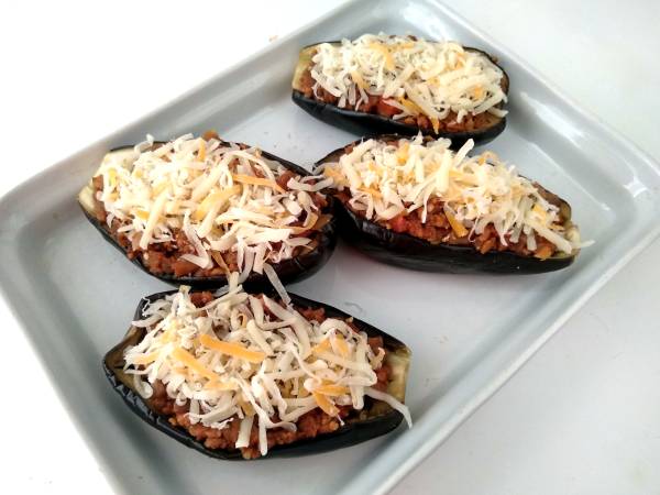 Berenjenas rellenas con soja texturizada {receta vegana} - Preparación paso 8
