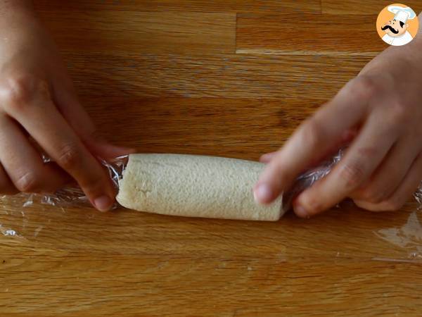 Rollitos de salmón ahumado (con pan de molde) - Preparación paso 3