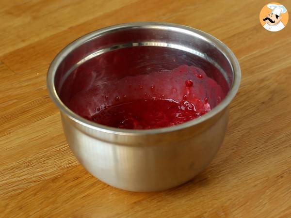 Pastel de crumble de frambuesas - Preparación paso 1