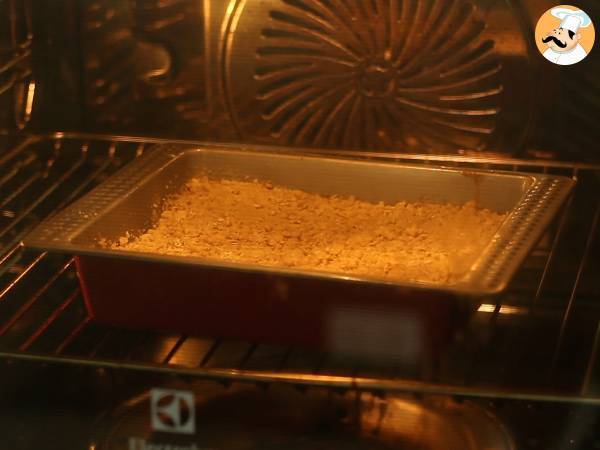Pastel de crumble de frambuesas - Preparación paso 5