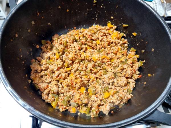 Empanadillas de carne, setas y queso con pasta de trufa - Preparación paso 6