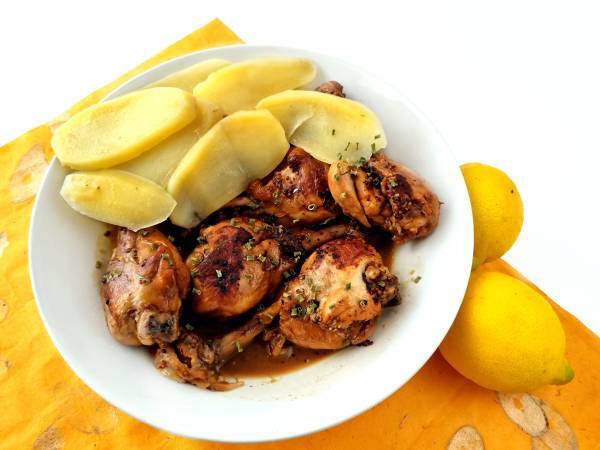 Muslos de pollo al limón con mostaza - Preparación paso 8