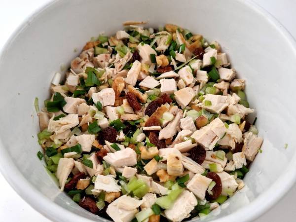 Ensalada de pollo con curry - Preparación paso 1