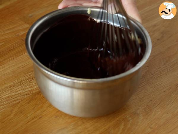 Vasitos de brownie y crema de mascarpone - Preparación paso 1