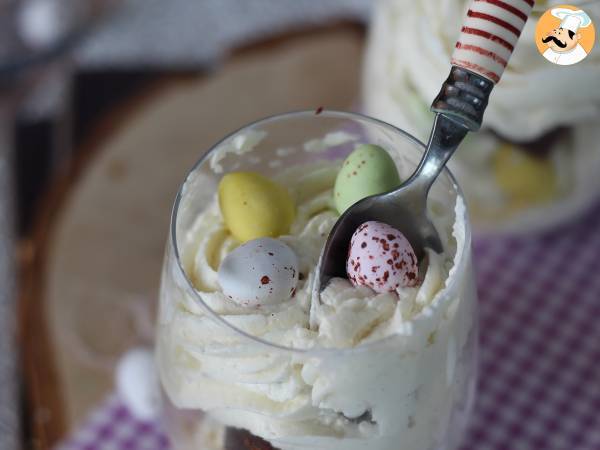 Vasitos de brownie y crema de mascarpone - Preparación paso 7