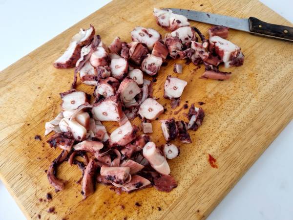 Guiso de garbanzos con rejos - Preparación paso 5