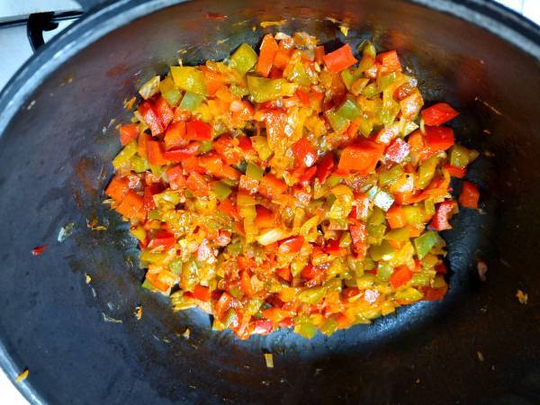 Guiso de garbanzos con rejos - Preparación paso 6