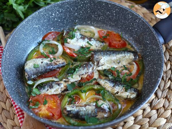 Sardinas guisadas, receta fácil y barata - Preparación paso 3