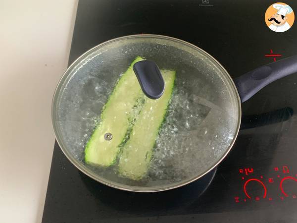 Calabacines rellenos de sardinas - Preparación paso 1