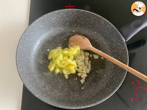 Calabacines rellenos de sardinas - Preparación paso 2