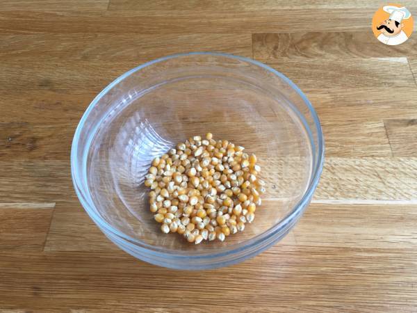 Palomitas de maíz en el microondas (sin aceite) - Preparación paso 1
