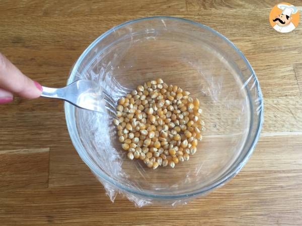 Palomitas de maíz en el microondas (sin aceite) - Preparación paso 2