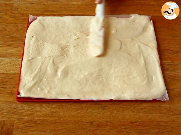 Brazo de gitano de coco y maracuyá - Preparación paso 2