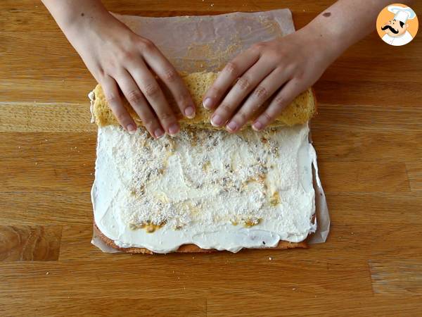 Brazo de gitano de coco y maracuyá - Preparación paso 6