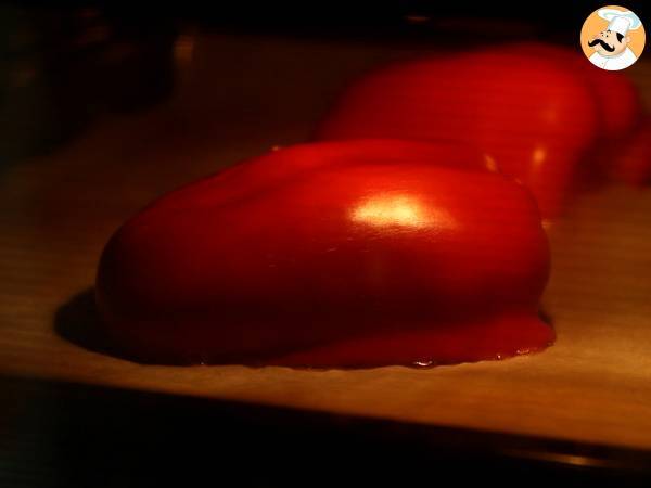 Pesto calabrese con pasta y burrata cremosa - Preparación paso 1