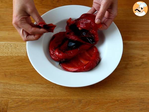 Pesto calabrese con pasta y burrata cremosa - Preparación paso 3