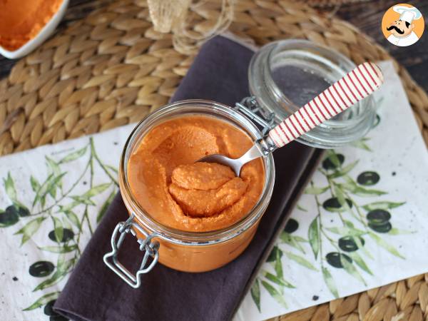 Pesto calabrese con pasta y burrata cremosa - Preparación paso 6