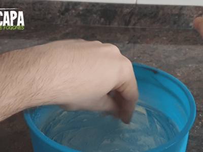 Clafoutis de Fresas - Preparación paso 1