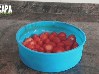 Clafoutis de Fresas - Preparación paso 2