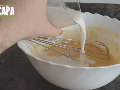Clafoutis de Fresas - Preparación paso 5