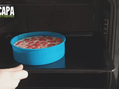 Clafoutis de Fresas - Preparación paso 6