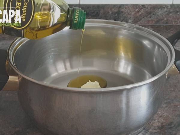 Vichyssoise (crema de puerros) - Preparación paso 1