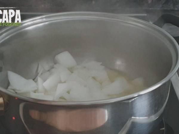 Vichyssoise (crema de puerros) - Preparación paso 2