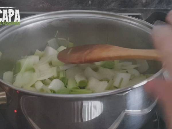 Vichyssoise (crema de puerros) - Preparación paso 4
