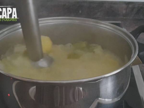 Vichyssoise (crema de puerros) - Preparación paso 7