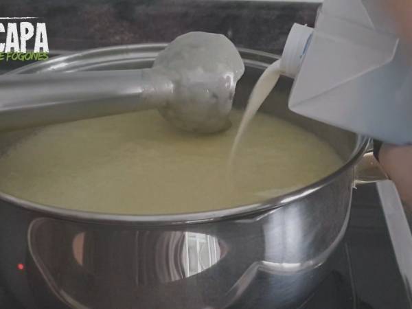 Vichyssoise (crema de puerros) - Preparación paso 8